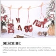 thumbnail image 4 of Naiovety Colgante de pared con Clip de de 6 piezas, decoración de Navidad, superficie lisa decorativa multiusos, colgantes para fiestas, Kits de decoración para fiestas Vino tinto, 4 of 6