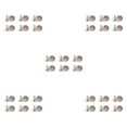 thumbnail image 1 of Thinsony 12pack/lot Metal Button Buckle Simplify Wardrobe With Easy Adjustments Adjust Waistband Durable Fashionable Practical 13 5Set, 1 of 6
