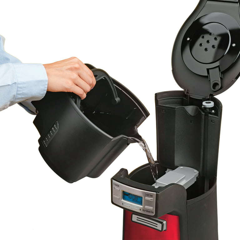 Hamilton Beach Brew Station 12 Cup Dispensing Coffeemaker, Red, 48466-MX: 