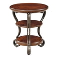 thumbnail image 1 of Furniture of America Table d'Appoint à Pieds Roulés en Cerisier Brun, 1 of 10