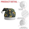 thumbnail image 4 of Fuzoiu Hand Drawn Citrus Fruits Elegant Lemons Print Santa Hat Christmas Hat for Adults,Santa Hats with Pompom, Unisex Xmas Holiday Hat for Christmas New Year Festive Party Supplies, 4 of 6