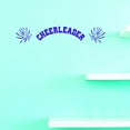 thumbnail image 1 of Custom Decals Cheerleader Wall Art Size: 8 X 30 Inches Color: Purple, 1 of 1