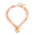 thumbnail image 6 of NICKSUN Chunky Heart Necklaces for Women, Colorful Resin Beaded Choker Necklace, Cute Gold Puffy Heart Statement Necklace Trendy Acrylic Choker Jewelry Gift, 6 of 8