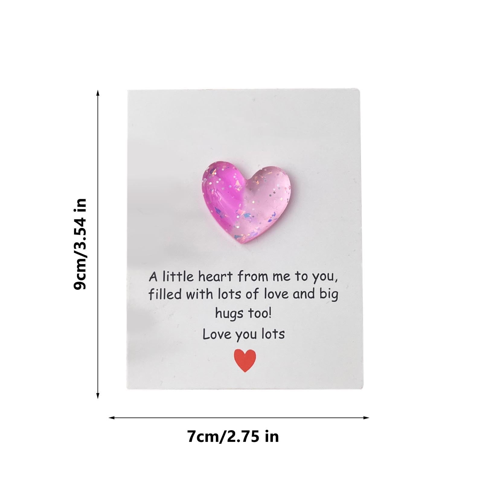 RKSTN Valentine's Carte de Poche de Jour - Rose