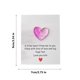 thumbnail image 1 of Mini tarjeta de bolsillo con forma de corazón y mensaje de felicitación | Regalo portátil para aliviar la ansiedad | Para mesita de noche, escritorio o bolsillo, 1 of 6