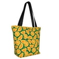 thumbnail image 3 of Kdxio Orange Lemon Women Reusable Grocery Bags Foldable Ripstop,Reusable Shopping Bags for Shopping,Gym,Gift, 3 of 8