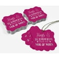 thumbnail image 5 of Inkdotpot Pack Of 50 Hugs & Kisses From The Wedding Paper Tags DIY Craft Bracket Shape Real Silver Foil Hang Tags, 5 of 7