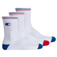 thumbnail image 1 of Calcetines unisex Champion, 3 pares - Calcetines de tripulación, logotipo, raya Blanco EU 35-38, 1 of 5