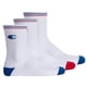 thumbnail image 1 of Calcetines unisex Champion, 3 pares - Calcetines de tripulación, logotipo, raya Blanco EU 39-42, 1 of 5