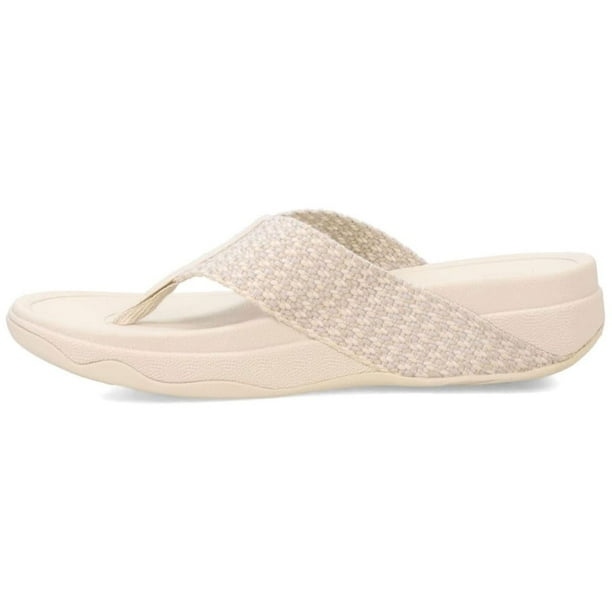 Sandalias FitFlop Surfa con correas multitonos, puntera, cuña, para mujer