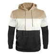 thumbnail image 4 of MHFRRA Sudadera Informal con Capucha y Manga Larga con Diseño de Color para Ropa Deportiva, Cómoda y Ligera Marrón, 4 of 6