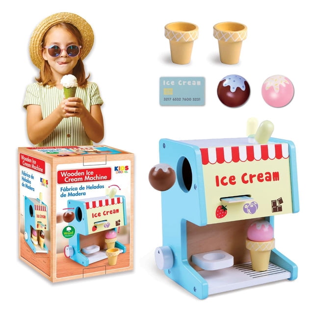 Juguete De Madera Máquina De Helados Fábrica Para Niños Kids House RPL11