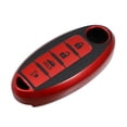 thumbnail image 1 of Unique Bargains - Funda de silicona para mando a distancia inteligente para Nissan Cabstar 2008-2009, carcasa protectora para mando a distancia, sin llave, color rojo, 1 of 1