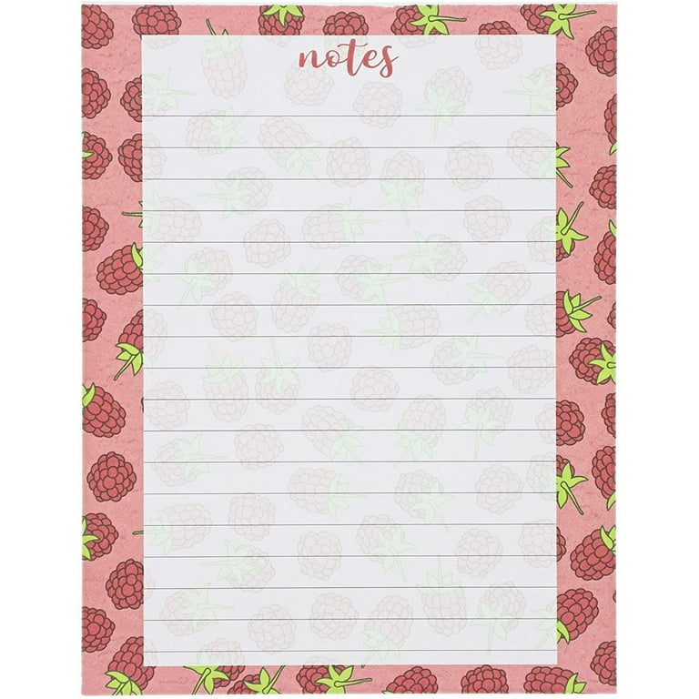 4 Pack Notepads Memo Lined To Do Tasks with Cute Fruit