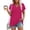 *1-Hot Pink, variant on No Boundarie Women's V-Neck Short Sleeve T-Shirt,Ladies Dressy Casual Basic Tee,Summer Breathable Tops For Women,Army Green,S-2XL
