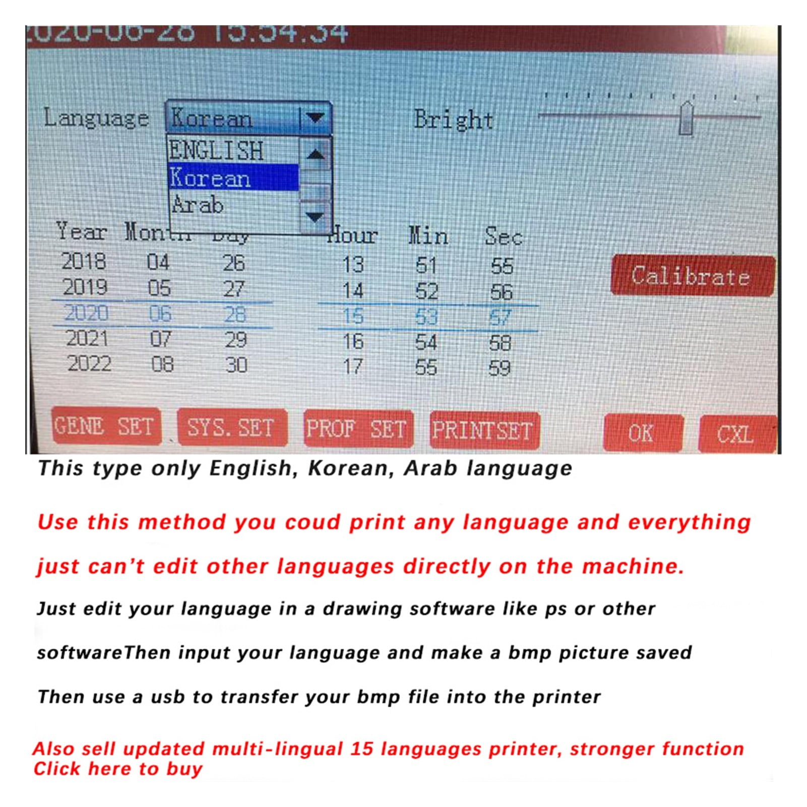 5 Languages 12.7mm Image Picture QR Code Serial Number Portable Mask Online Printer Hand Jet Handheld Thermal Inkjet TIJ Printer ,Easy to Use