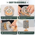 thumbnail image 3 of Yayeee Table Lamp for Bedroom Nightstand LED Portable Bedside Warm Light, Gray Halloween Dancing, 3 of 7