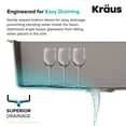thumbnail image 5 of KRAUS Quarza 25 Dual Mount Single Bowl Granite Kitchen Sink in White, 5 of 14