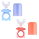 thumbnail image 1 of Paquete de 2 cepillos de dientes en forma de U para niños, cepillo de dientes de silicona con taza de almacenamiento, cuidado de los dientes bucales para niños Vhermosa CPB-US-CJZ764-2, 1 of 5