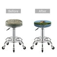 thumbnail image 5 of Fotbe Elephant Dog Stool Covers Round,Waterproof Round Bar Stool Covers Bar Chair Covers Washable Stool Cushion Slipcover for 12-14 Inch Chair-, 5 of 7