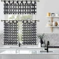 thumbnail image 7 of Tier Curtain with Solid Button, Rod Pocket Tailored Waterproof Small Curtain, 7 of 7