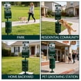 thumbnail image 7 of Aluminum Rustproof Dog Waste Disposal Station for Pet Parks – 10 Gallon Outdoor Pet Poop Station with Sign & Lid Durable Trash Bin for Backyard Dog Waste, 7 of 7