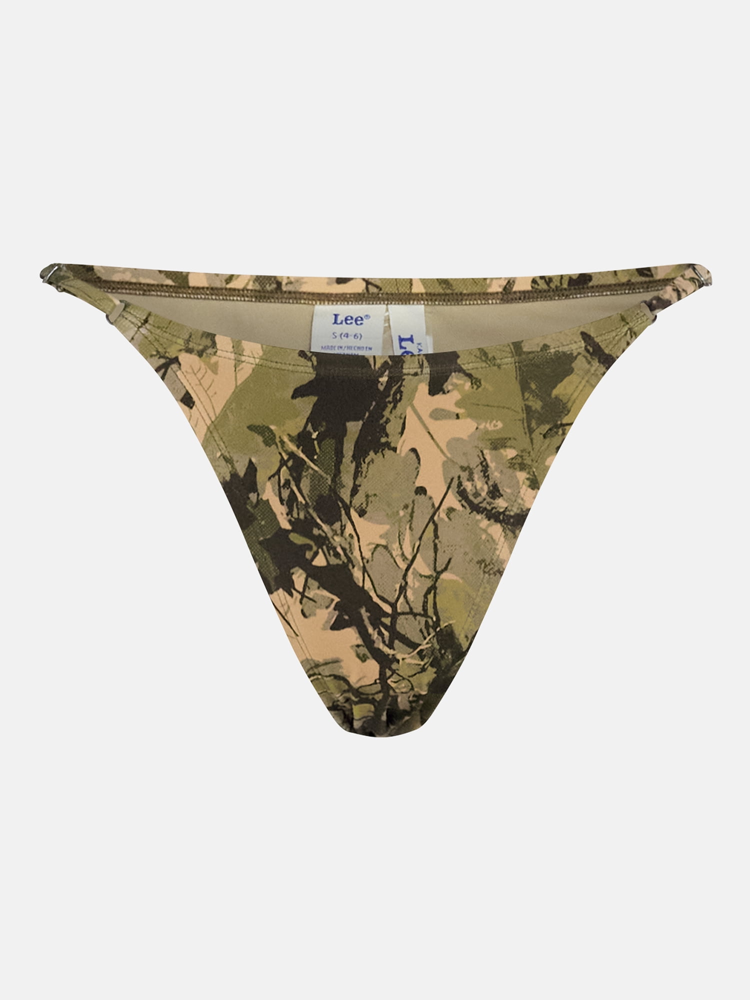 Kacey Lee Women's and Women's Plus Low Rise High Leg Cheeky Bikini Bottoms, Sizes XS-3X