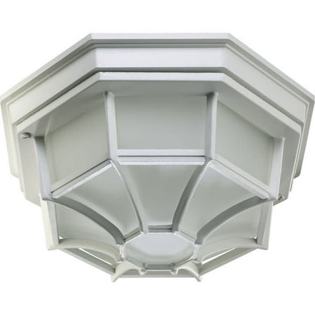 

Quorum International Q3086-11 1 Light Flushmount Outdoor Ceiling Fixture - White