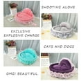 thumbnail image 2 of lixuesong Ruffled Pet Princess Bed Kitten Puppy Wedding for Pet Detachable Cushion for Dogs and Cats, 2 of 3