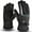 Black, variant on Luxalzxs Ski Gloves for Men Women, BlackWaterproof Snowboard Gloves, Winter Warm Snow Gloves for Cold Weather