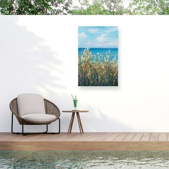 Tim OToole 'Flowers at the Coast II' Outdoor Canvas