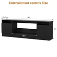 thumbnail image 2 of CazToi TV Stand for 70 Inch TVs Modern Entertainment Center with Storage Cabinet White Fits 36 Inch Electric Fireplace Not Included, 2 of 6