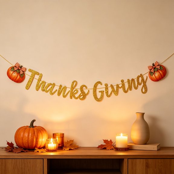 Happy Fall Banner Garland Fall Thanksgiving Mantle Decorations,Burlap Fall Maple Leaves Sign,Thanksgiving Banner,Fall Decorations for Mantle Fireplace,Garland Hanging Bunting