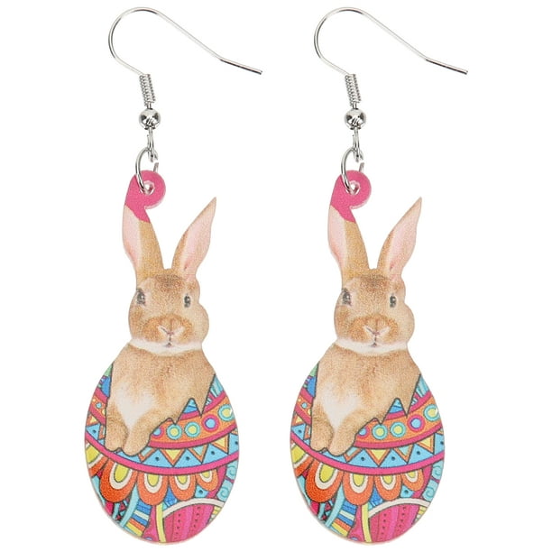 Boucles d'oreilles lapin Boucles d'oreilles Pâques Boucles d