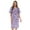 Tossed Pandas Purple, variant on Short Sleeve Nightgown Sleep Dress for Women Sleepwear (Tossed Pandas Purple, Large)
