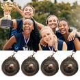 thumbnail image 2 of TNOBHG Golden Basketball Medals 12pcs Sports Medal Set Engraving Basketball Metal Winner Award Medal Zinc Alloy Golden Silver Color Bronze Competition, 2 of 8