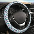 thumbnail image 4 of Kdxio Palm Leaves Print Elastic Stretch Steering Wheel Cover,Auto Steering Wheel Cover,15 Inch Anti-Slip,Warm in Winter and Cool in Summer,Fit Suvs,Vans Cars,Trucks, 4 of 7