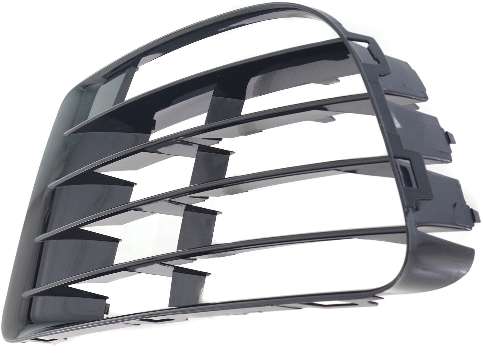 Bumper Grille Compatible With 2012-2013 Volkswagen Golf R Front, Left Driver Side, Outer Black