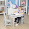 thumbnail image 6 of Melissa & Doug Kids Furniture Wooden Table & Chairs-Gray Kids Furniture, 6 of 9