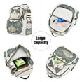 thumbnail image 5 of FORMRS Mini Backpack Purse for Women Quilted Travel Daypack Casual Shoulder Bag, Beige Cute Cat, 5 of 7