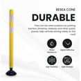 thumbnail image 5 of BESEA 48 Inch Traffic Delineator Post Cones, 8Pcs Yellow Delineator Post for Driveway with Highly Reflective Collars, 5 of 8