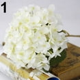 thumbnail image 5 of Kinzd 1 Bouquet Faux Artificial Silk Flower Hydrangea Leaves Wedding Party Decor Craft, 5 of 10
