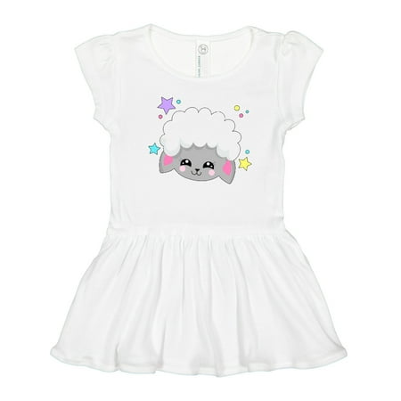 

Inktastic Cute Easter Lamb with Stars Gift Toddler Girl Dress