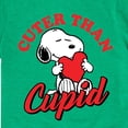 thumbnail image 3 of Peanuts -  Valentine's Cuter Than Cupid  - Toddler And Youth Short Sleeve Graphic T-Shirt, 3 of 6