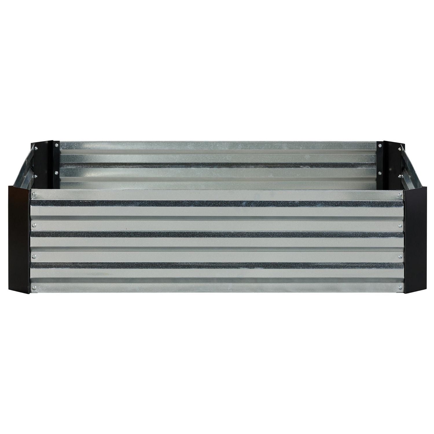 Grapevine Galvanized Steel Raised Garden Bed, Rectangular, 2-Tone