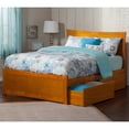 thumbnail image 1 of Atlantic Furniture Metro Queen Storage Panel Bed in Caramel Latte, 1 of 3