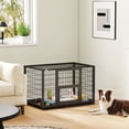 thumbnail image 2 of PawHut 37 Inch Heavy Duty Dog Crate, Metal Dog Kennel with Removable Tray, 2 of 10
