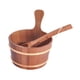 thumbnail image 5 of Cubo y cucharón de Sauna, contenedor de almacenamiento de madera, cubo de leche profesional de 4L, accesorios de Sauna para baño, piscina, SPA, 5 of 9