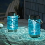 Solar Wave Lantern 2-Pack - Blue