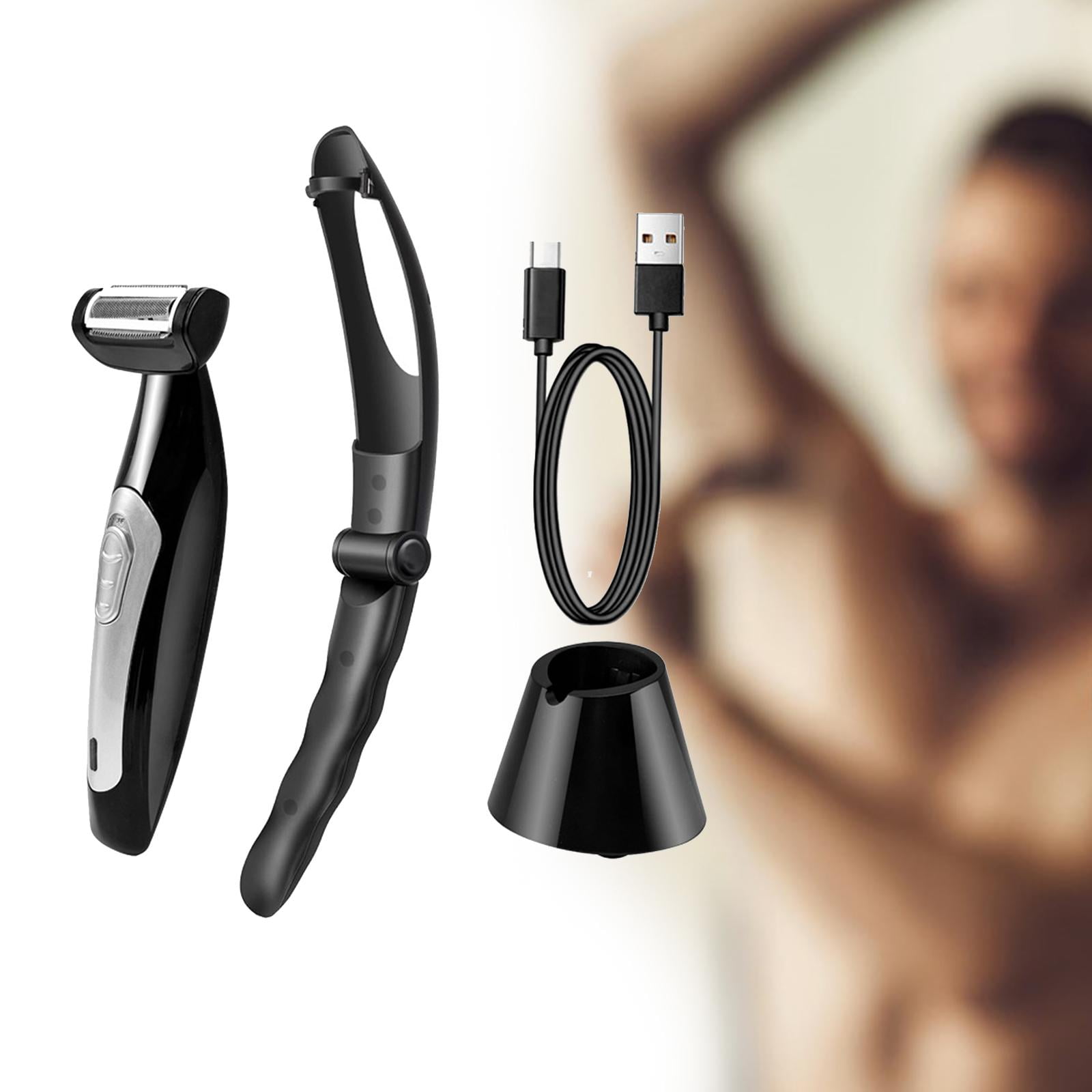 Stgfyxgs Back Hair Removal Wet and Dry Using Ergonomic Handle Remoavble Body Grooming
